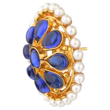 Ladies Studs Blue Copper Stud Earring for Women 3