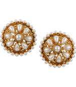 Ladies Studs White Copper Stud Earring for Women