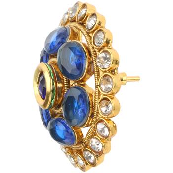 Ladies Studs Blue Copper Stud Earring for Women 3