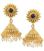 Jhumki Wedding Blue Copper Jhumka Earring for Women