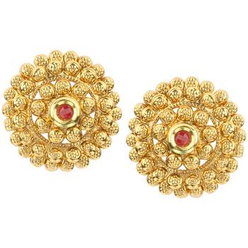 Ladies Studs Maroon Copper Stud Earring for Women 1