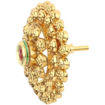 Ladies Studs Maroon Copper Stud Earring for Women 3
