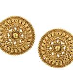 Ladies Studs Golden Copper Stud Earring for Women