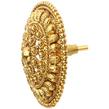 Ladies Studs Golden Copper Stud Earring for Women 3