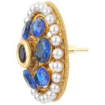 Ladies Studs Blue Copper Stud Earring for Women 3