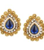 Ladies Studs Blue Copper Stud Earring for Women