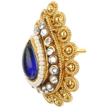 Ladies Studs Blue Copper Stud Earring for Women 3