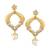 Kundans Indian White Metal Alloy Dangler drop Earring for Women