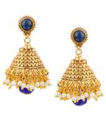 Jhumki Wedding Blue Copper Jhumka Earring for Women