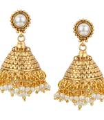 Jhumki Wedding White Copper Jhumka Earring for Women