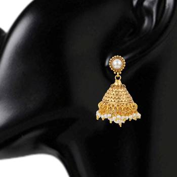 Jhumki Wedding White Copper Jhumka Earring for Women 2