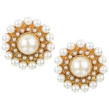 Ladies Studs White Copper Stud Earring for Women 1