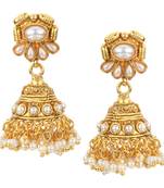 Jhumki Wedding White Copper Jhumka Earring for Women