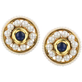 Ladies Studs Blue Copper Stud Earring for Women 1