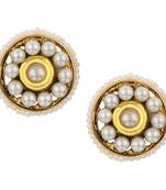 Ladies Studs White Copper Stud Earring for Women