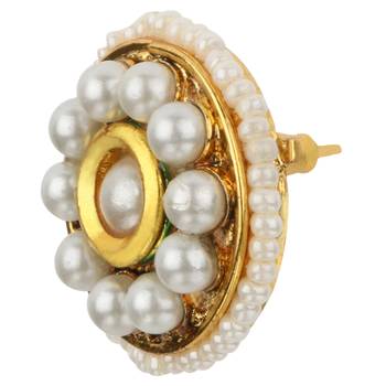 Ladies Studs White Copper Stud Earring for Women 3