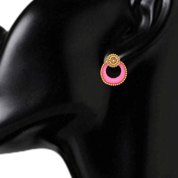 Silk Thread Rani Metal Alloy Dangler drop Earring for Women 2