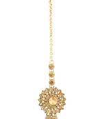 Antique Tika Brown Metal Alloy Mang Teeka Maang Tikka for Women