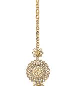 Antique Tika White Metal Alloy Mang Teeka Maang Tikka for Women