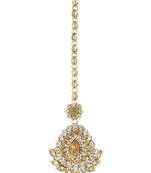 Antique Tika Brown Metal Alloy Mang Teeka Maang Tikka for Women