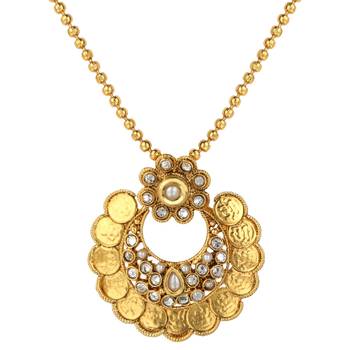 Bridal Jewellery Sets White Metal Alloy With Earring and Chain Pendant Set for Women 2