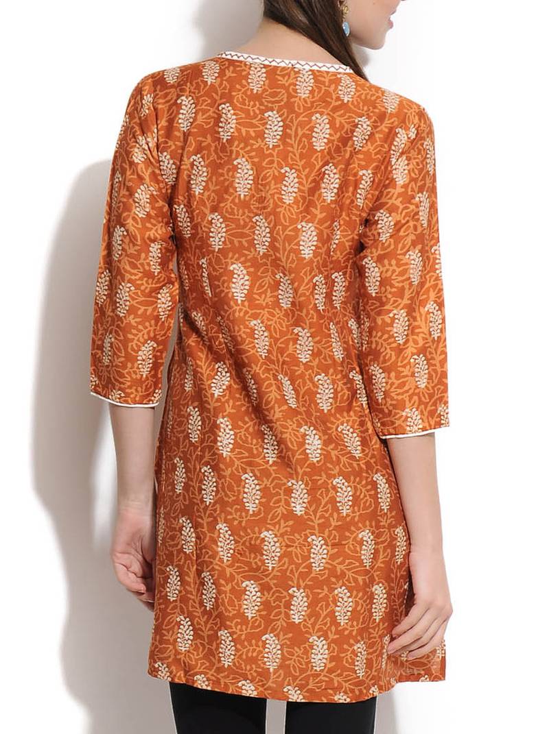 Xxl   Paisley Impressions Veda Softsilk Kurti 