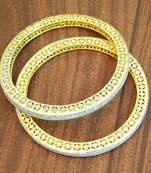 Solitaire Gold Plated Bangles