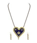 Golden Stone Stud-Gold Platted Brass Mangalsutra