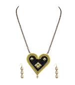 Golden Stone Stud-Gold Platted Brass Mangalsutra