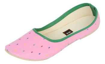 Perky Pink Women's Mojaris 1
