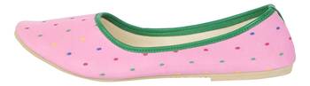 Perky Pink Women's Mojaris 4