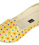 Yellow And Gold Women's Mojaris