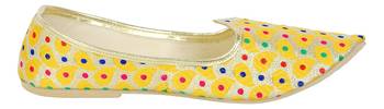 Yellow And Gold Women's Mojaris 4