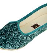 Sea Green Women's Mojaris