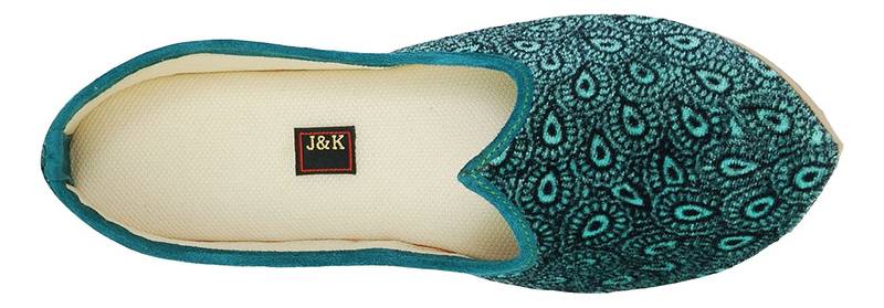 Sea Green Women's Mojaris