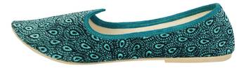 Sea Green Women's Mojaris 4