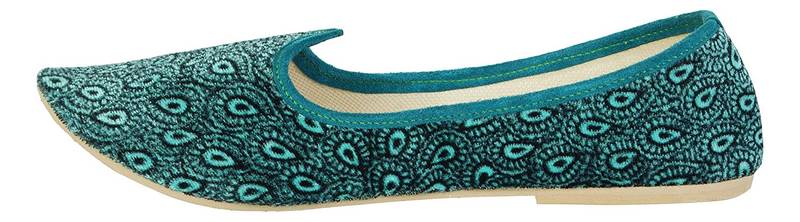Sea Green Women's Mojaris