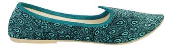 Sea Green Women's Mojaris 5