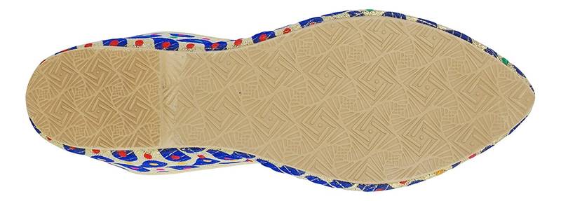 Blue And Gold Women's Mojaris