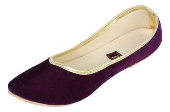Dark Purple Women's Mojaris 1