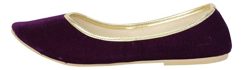Dark Purple Women's Mojaris