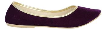 Dark Purple Women's Mojaris 5