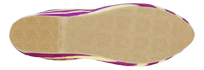 Yellow And Purple Women's Mojaris