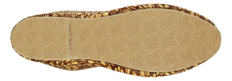 Brown And Yellow Women's Mojaris