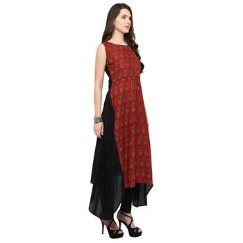 Red  cotton kurtas-and-kurtis 2