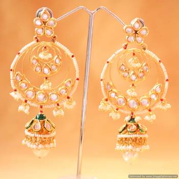 Beautiful Kundan And Pearl Jhumki 1