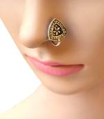 Oxidized Metal Nose Pin  Trangle Shape