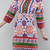 M   Floral Symetric Cotton Tunic
