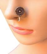 Oxidized Metal Nose Pin   Coin Shape 2