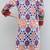 M   Floral Symetric Cotton Tunic